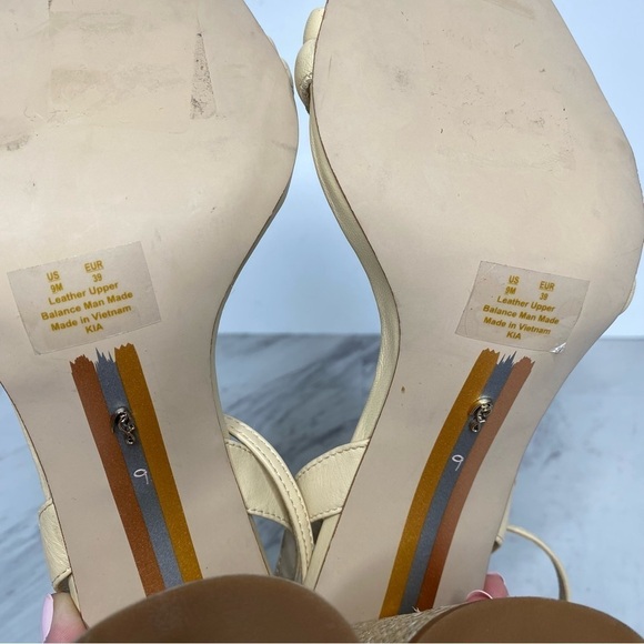 Sam Edelman Kia Yellow Block Heel Sandal 9M - Picture 12 of 15